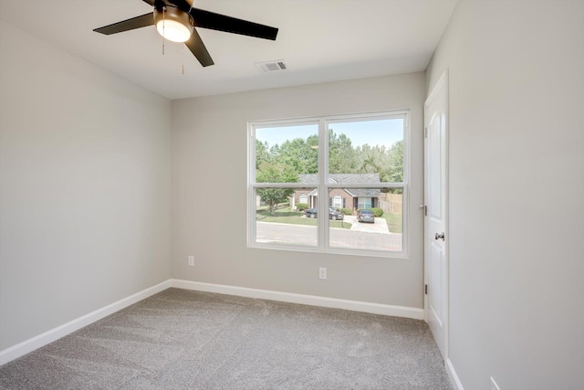 3605 Pebble Creek Dr, Hephzibah, GA 30815 - carpeted empty room featuring ceiling fan and baseboards