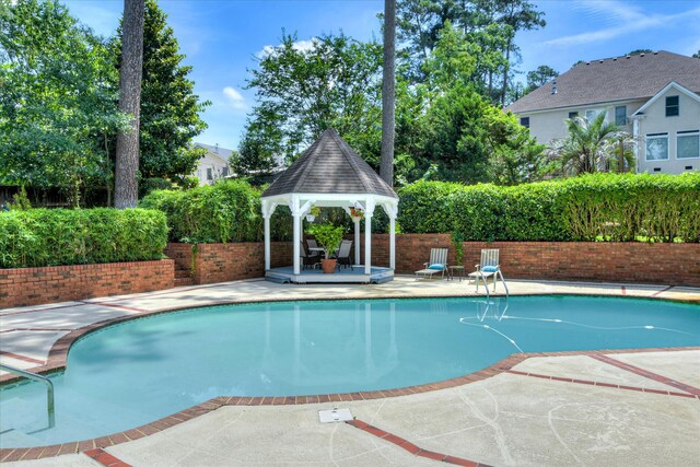 804 Camellia Rd, Augusta, GA 30909 - view of swimming pool with a gazebo and a patio