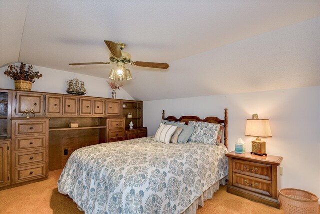 804 Camellia Rd, Augusta, GA 30909 - bedroom featuring vaulted ceiling, light carpet, and ceiling fan
