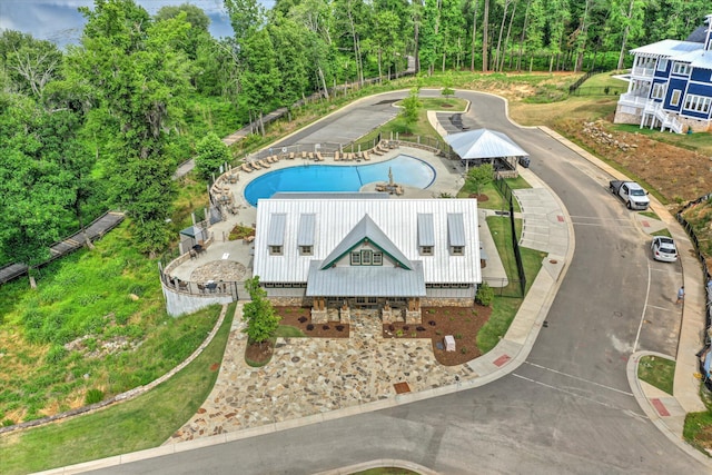 216 Dixon Ct, Evans, GA 30809 - bird's eye view of a pool area