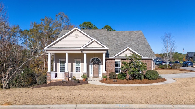 view of front facade with covered porch