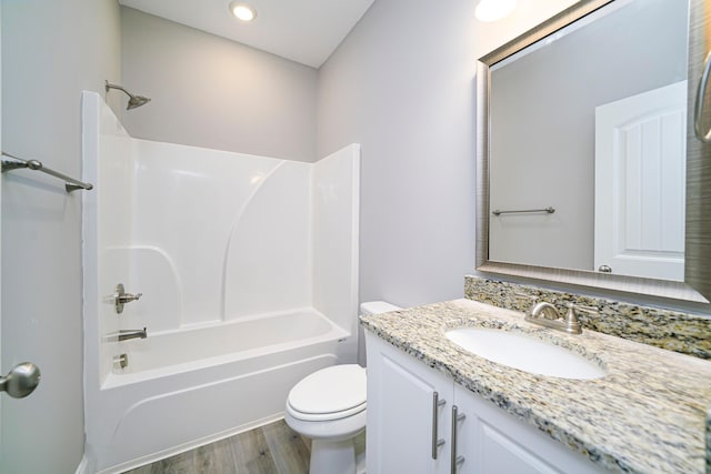670 Jet Pass, Beech Island, SC 29842 - bathroom with vanity, wood finished floors, and tub / shower combination