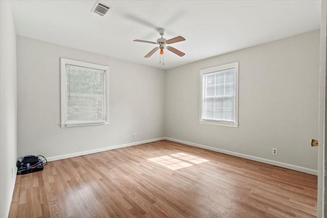 2436 Juniper Dr, Augusta, GA 30906 - spare room with wood finished floors, baseboards, and ceiling fan