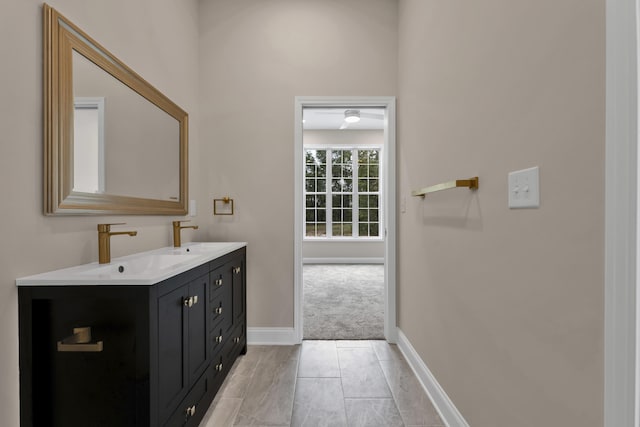 bathroom with vanity