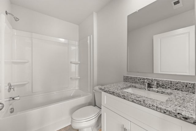 1256 Birch Cir, Grovetown, GA 30813 - full bathroom with vanity, toilet, and shower / bathtub combination