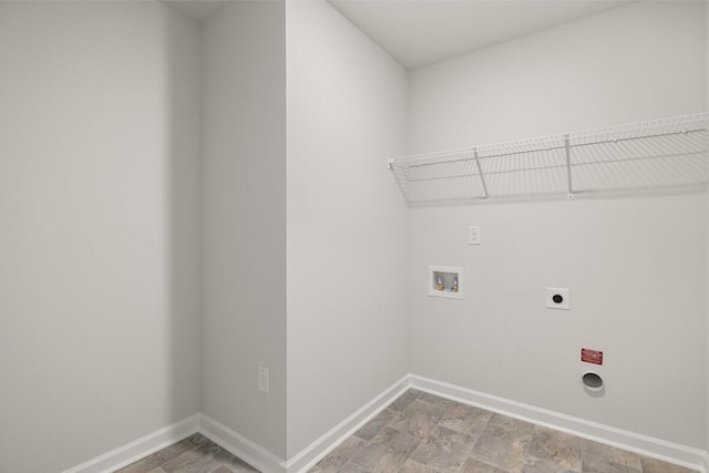 1256 Birch Cir, Grovetown, GA 30813 - laundry area with hookup for an electric dryer, washer hookup, and baseboards