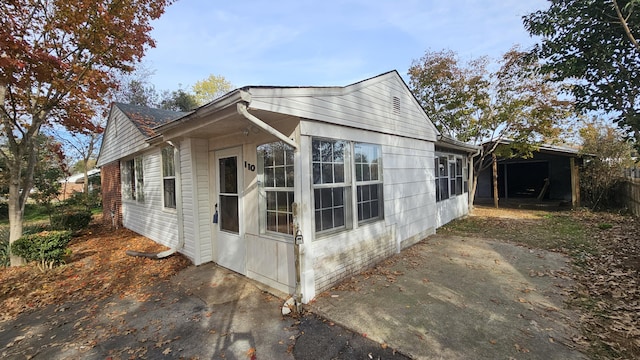 view of side of property