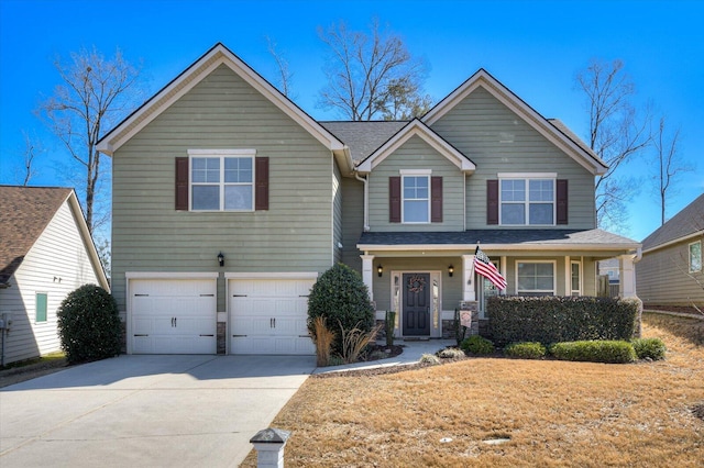 view of front of home featuring a garage