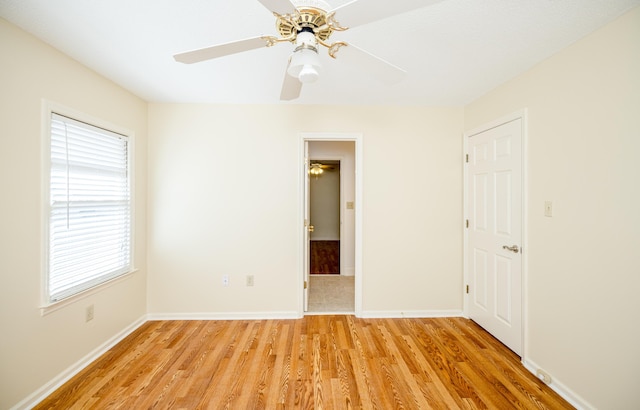 3701 Wexford Dr, Martinez, GA 30907 - spare room with light wood-type flooring and ceiling fan