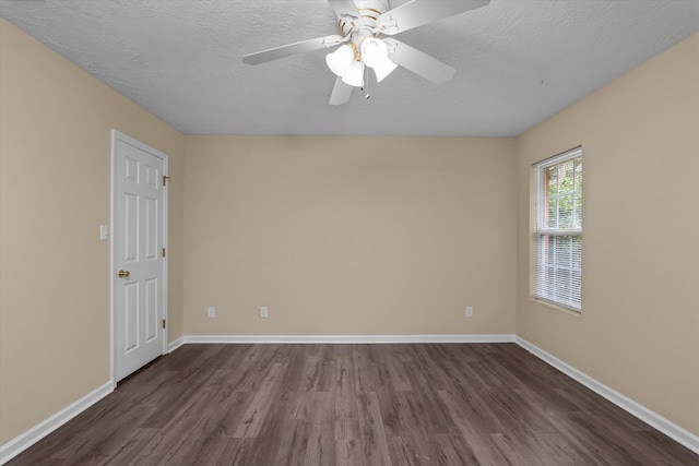 1094 Hampstead Pl, Martinez, GA 30907 - unfurnished room featuring dark wood finished floors, ceiling fan, and a textured ceiling