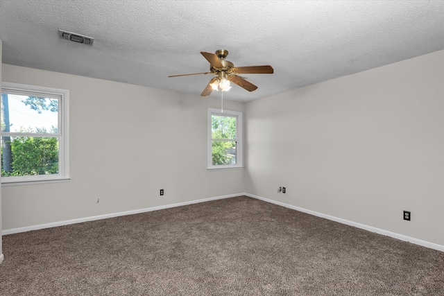 172 Creek View Ct, Martinez, GA 30907 - unfurnished room with a ceiling fan, carpet flooring, and a textured ceiling