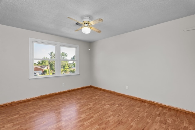 172 Creek View Ct, Martinez, GA 30907 - unfurnished room with light wood-style flooring, ceiling fan, and a textured ceiling