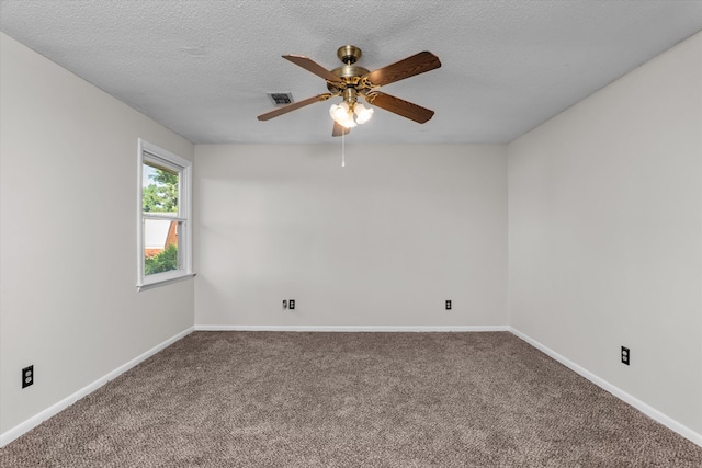 172 Creek View Ct, Martinez, GA 30907 - spare room featuring carpet, ceiling fan, and a textured ceiling