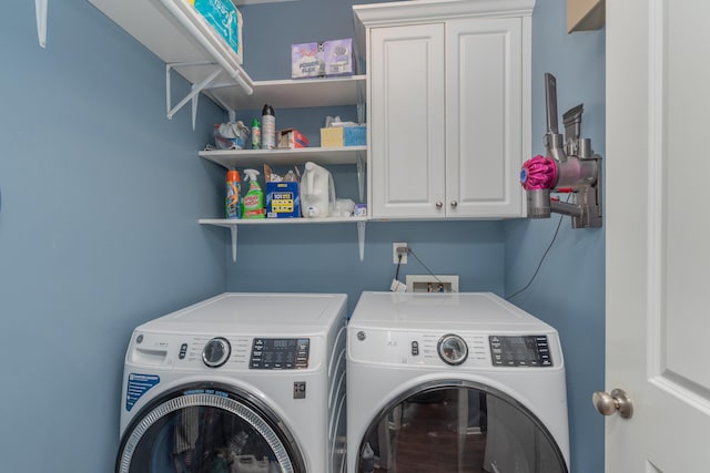 821 Wickham Dr, Graniteville, SC 29829 - laundry room with separate washer and dryer and cabinet space