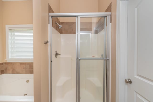 821 Wickham Dr, Graniteville, SC 29829 - full bathroom with a stall shower and a garden tub