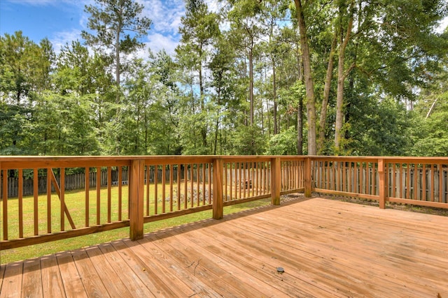 786 Springbrook Ln, Evans, GA 30809 - wooden terrace with a fenced backyard