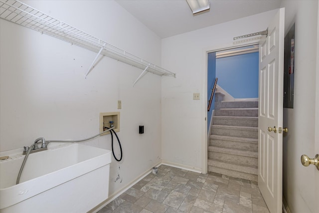 786 Springbrook Ln, Evans, GA 30809 - laundry room featuring washer hookup and stone finish flooring