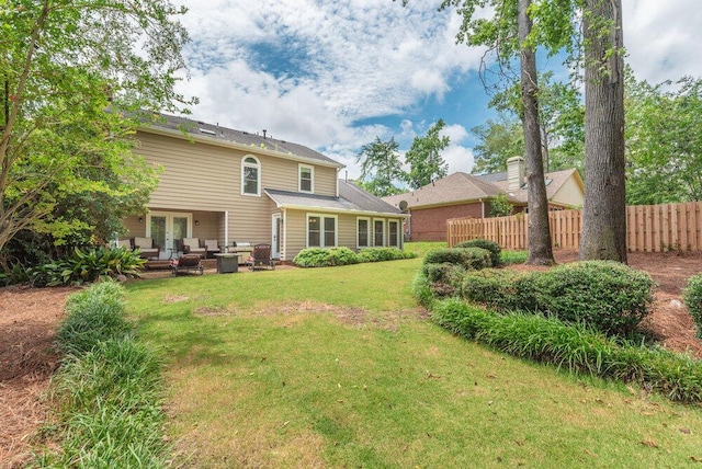 345 Old Salem Way, Martinez, GA 30907 - back of property with an outdoor living space and french doors