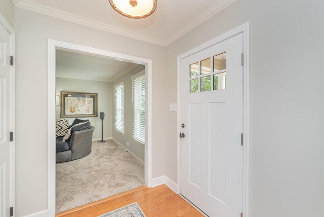 345 Old Salem Way, Martinez, GA 30907 - entrance foyer featuring ornamental molding and light wood-style floors