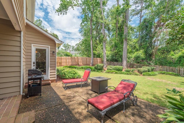 345 Old Salem Way, Martinez, GA 30907 - fenced backyard with a patio and a grill