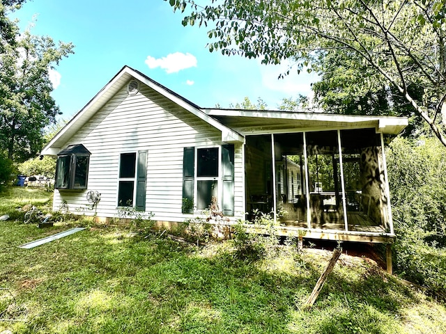 6322 Yelton Rd, Appling, GA 30802 - rear view of property with a sunroom