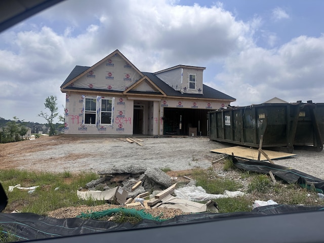 view of property under construction