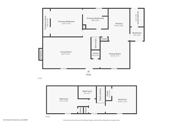 421 Bristol Rd, Martinez, GA 30907 - view of home floor plan