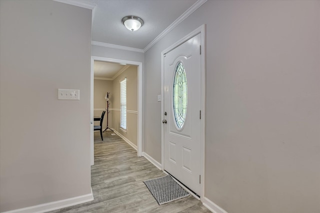 421 Bristol Rd, Martinez, GA 30907 - entrance foyer featuring light wood finished floors and ornamental molding