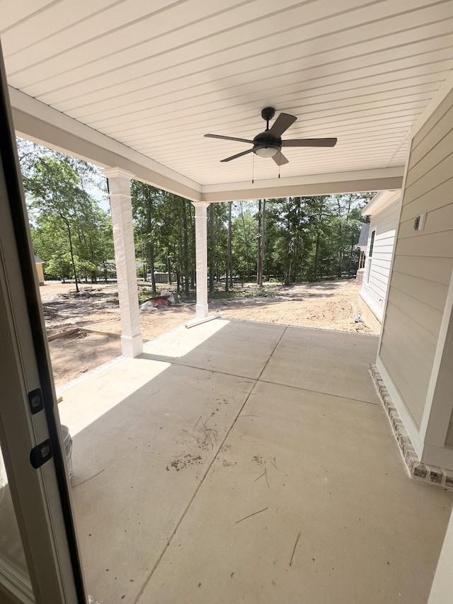 5015 Charnwood Forest Cir, Aiken, SC 29803 - view of patio / terrace with a ceiling fan