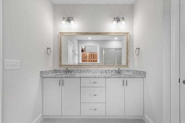 bathroom with vanity