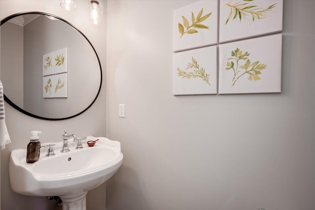 bathroom with a sink