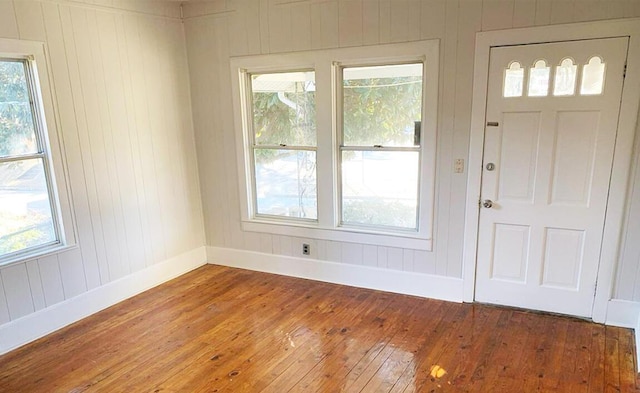 1424 Arsenal Ave, Augusta, GA 30904 - foyer with hardwood / wood-style floors, plenty of natural light, and wood walls