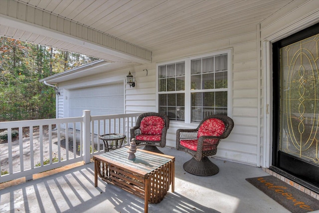 exterior space featuring a porch