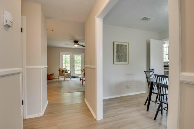 3204 Bel Ridge Rd, Augusta, GA 30909 - corridor with baseboards, light wood-style floors, and visible vents