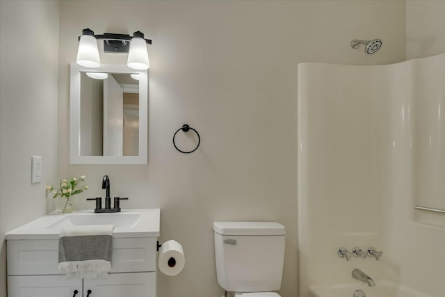 3204 Bel Ridge Rd, Augusta, GA 30909 - full bathroom featuring shower / washtub combination, vanity, and toilet