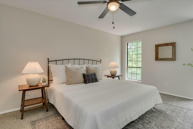 3204 Bel Ridge Rd, Augusta, GA 30909 - bedroom featuring carpet flooring, baseboards, and ceiling fan