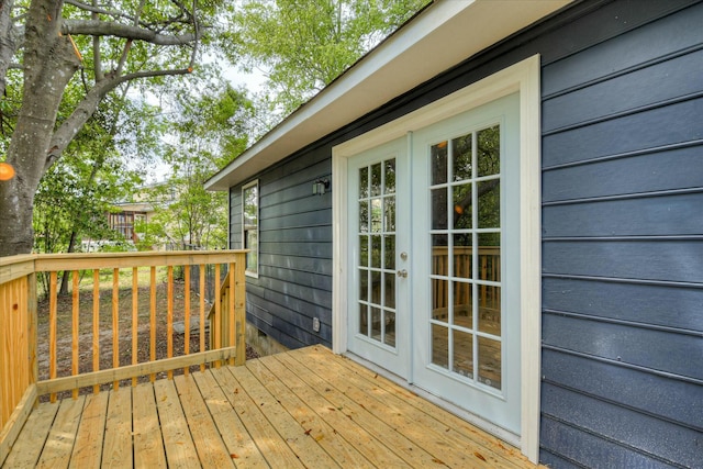 3204 Bel Ridge Rd, Augusta, GA 30909 - wooden deck with french doors