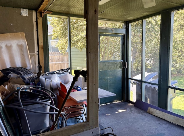 view of sunroom / solarium