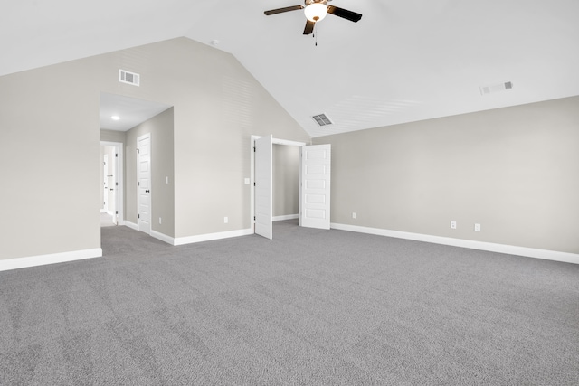 2767 Huntcliffe Dr, Augusta, GA 30909 - interior space featuring visible vents, baseboards, and ceiling fan
