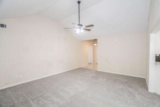 944 Cannock St, Grovetown, GA 30813 - carpeted empty room with lofted ceiling and a ceiling fan