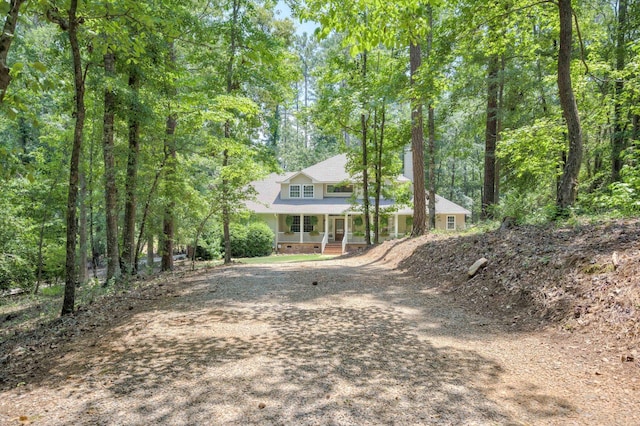 4142 Rivermont Dr, Evans, GA 30809 - view of front of home with covered porch, crawl space, and driveway