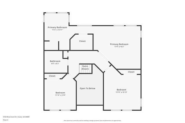 4142 Rivermont Dr, Evans, GA 30809 - view of property floor plan