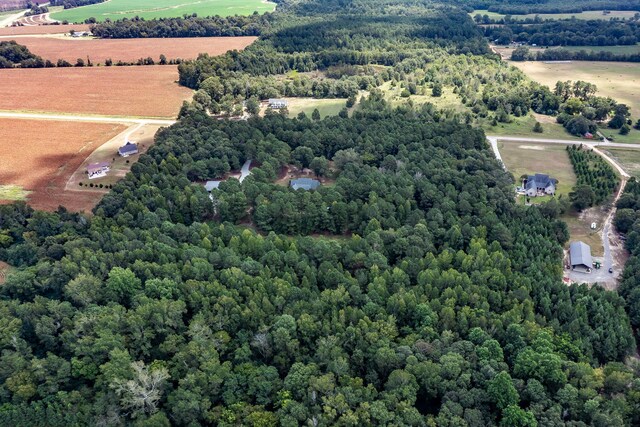 drone / aerial view featuring a rural view