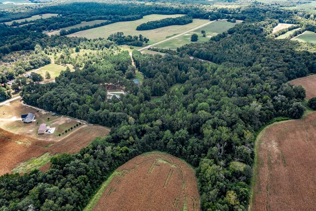 bird's eye view featuring a rural view