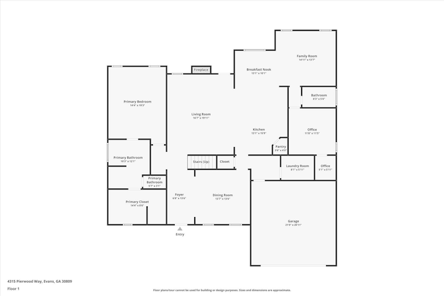 4315 Pierwood Way, Evans, GA 30809 - view of room layout