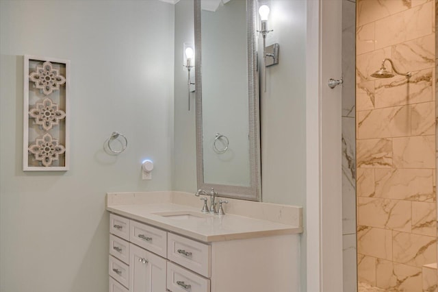 649 Bent Creek Dr, Evans, GA 30809 - full bathroom with vanity and a tile shower