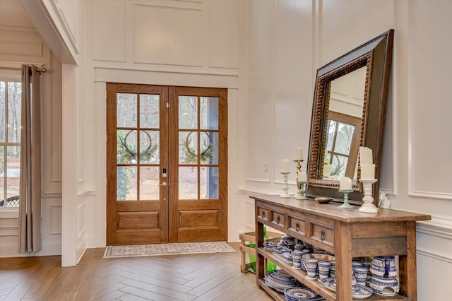 649 Bent Creek Dr, Evans, GA 30809 - foyer entrance featuring french doors and a decorative wall
