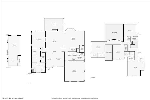 649 Bent Creek Dr, Evans, GA 30809 - floor plan