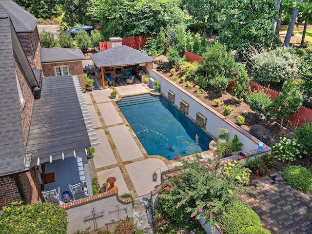 704 Summergate Ct, Augusta, GA 30909 - swimming pool featuring a gazebo and a patio