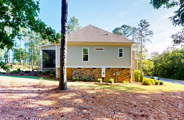 243 Walton Heath Way, Aiken, SC 29803 - view of home's exterior featuring a sunroom and crawl space